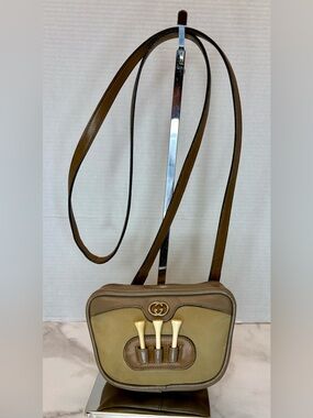 Gucci Vintage 70s-80s Convertible Golf Purse/Waist Bag